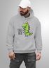 Hoodie Herren Tree Rex Kapuzen-Pullover Weihnachtspullover Dinosaurier Grafik Print XMAS Outfit Lustig Männer Moonworks®preview