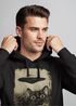 Hoodie Herren UFO Katze Alien Print Kapuzen-Pullover mit Aufdruck für Männer Fashion Streetstyle Neverless®preview