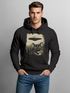Hoodie Herren UFO Katze Alien Print Kapuzen-Pullover mit Aufdruck für Männer Fashion Streetstyle Neverless®preview