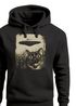 Hoodie Herren UFO Katze Alien Print Kapuzen-Pullover mit Aufdruck für Männer Fashion Streetstyle Neverless®preview