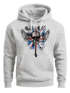 Hoodie Herren United Kingdomn Flagge Totenkopf Kapuzenpullover Moonworks®preview