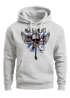 Hoodie Herren United Kingdomn Flagge Totenkopf Kapuzenpullover Moonworks®preview