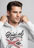 Hoodie Herren US Airforce Army Motiv Spitfire Flugzeug Vintage Motiv Retro Schriftzug Kapuzen-Pullover Männer Fashion Streetstyle Neverless®preview
