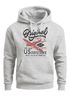 Hoodie Herren US Airforce Army Motiv Spitfire Flugzeug Vintage Motiv Retro Schriftzug Kapuzen-Pullover Männer Fashion Streetstyle Neverless®preview