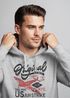 Hoodie Herren US Airforce Army Motiv Spitfire Flugzeug Vintage Motiv Retro Schriftzug Kapuzen-Pullover Männer Fashion Streetstyle Neverless®preview