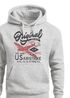 Hoodie Herren US Airforce Army Motiv Spitfire Flugzeug Vintage Motiv Retro Schriftzug Kapuzen-Pullover Männer Fashion Streetstyle Neverless®preview