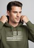 Hoodie Herren USA Flagge Print Retro Style Männer Fashion Streetstyle Neverless®preview