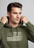 Hoodie Herren USA Flagge Print Retro Style Männer Fashion Streetstyle Neverless®preview