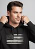 Hoodie Herren USA Flagge Print Retro Style Männer Fashion Streetstyle Neverless®preview