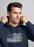 Hoodie Herren USA Flagge Print Retro Style Männer Fashion Streetstyle Neverless®preview