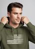 Hoodie Herren USA Flagge Print Retro Style Männer Fashion Streetstyle Neverless®preview
