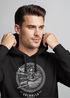 Hoodie Herren Valhalla Odin Emblem Print Kapuzen-Pullover Männer Vikings Wikinger Neverless®preview