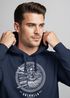 Hoodie Herren Valhalla Odin Emblem Print Kapuzen-Pullover Männer Vikings Wikinger Neverless®preview