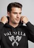 Hoodie Herren Valhalla Viking Axt Nordische Mythologie Odin Print Aufdruck Fashion Streetstyle Neverless®preview