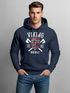 Hoodie Herren Viking Norway Norwegen Flagge Wikinger nordisch Kapuzen-Pullover Männer Fashion Streetstyle Neverless®preview