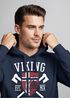 Hoodie Herren Viking Norway Norwegen Flagge Wikinger nordisch Kapuzen-Pullover Männer Fashion Streetstyle Neverless®preview