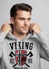 Hoodie Herren Viking Norway Norwegen Flagge Wikinger nordisch Kapuzen-Pullover Männer Fashion Streetstyle Neverless®preview