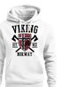 Hoodie Herren Viking Norway Norwegen Flagge Wikinger nordisch Kapuzen-Pullover Männer Fashion Streetstyle Neverless®preview