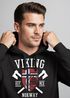 Hoodie Herren Viking Norway Norwegen Flagge Wikinger nordisch Kapuzen-Pullover Männer Fashion Streetstyle Neverless®preview