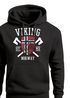 Hoodie Herren Viking Norway Norwegen Flagge Wikinger nordisch Kapuzen-Pullover Männer Fashion Streetstyle Neverless®preview