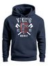 Hoodie Herren Viking Norway Norwegen Flagge Wikinger nordisch Kapuzen-Pullover Männer Fashion Streetstyle Neverless®preview