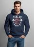Hoodie Herren Viking Norway Norwegen Flagge Wikinger nordisch Kapuzen-Pullover Männer Fashion Streetstyle Neverless®preview