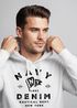 Hoodie Herren vintage Motiv Schriftzug Navy Denim Nautical New York Kapuzen-Pullover MännerNeverless®preview