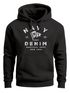 Hoodie Herren vintage Motiv Schriftzug Navy Denim Nautical New York Kapuzen-Pullover MännerNeverless®preview