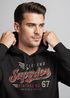 Hoodie Herren Vintage Retro Motiv Schriftzug Superior Legend Flügel Kapuzen-Pullover Männer Fashion Neverless®preview
