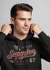 Hoodie Herren Vintage Retro Motiv Schriftzug Superior Legend Flügel Kapuzen-Pullover Männer Fashion Neverless®preview