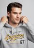 Hoodie Herren Vintage Retro Motiv Schriftzug Superior Legend Flügel Kapuzen-Pullover Männer Fashion Neverless®preview