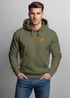 Hoodie Herren Wald Bäume Logo Badge Naturliebhaber Outdoor Fashion Streetstyle Neverless®preview