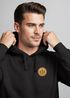 Hoodie Herren Wald Bäume Logo Badge Naturliebhaber Outdoor Fashion Streetstyle Neverless®preview