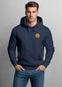 Hoodie Herren Wald Bäume Logo Badge Naturliebhaber Outdoor Fashion Streetstyle Neverless®preview