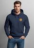 Hoodie Herren Wald Bäume Logo Badge Naturliebhaber Outdoor Fashion Streetstyle Neverless®preview