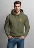 Hoodie Herren Wald Bäume Logo Badge Naturliebhaber Outdoor Fashion Streetstyle Neverless®preview