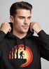Hoodie Herren Wander-Motiv Trekking Aufdruck Kapuzenpullover Outdoor Fashion Streetstyle Neverless®preview