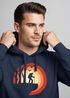 Hoodie Herren Wander-Motiv Trekking Aufdruck Kapuzenpullover Outdoor Fashion Streetstyle Neverless®preview