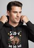 Hoodie Herren Weihnachten Kapuzen-Pullover Faultier Spruch Slow Ho Ho Weihnachtspullover Männer Moonworks®preview