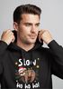 Hoodie Herren Weihnachten Kapuzen-Pullover Faultier Spruch Slow Ho Ho Weihnachtspullover Männer Moonworks®preview