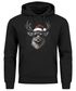 Hoodie Herren Weihnachten Kapuzen-Pullover Rentier Hirsch Weihnachtspullover Männer Moonworks®preview