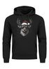 Hoodie Herren Weihnachten Kapuzen-Pullover Rentier Hirsch Weihnachtspullover Männer Moonworks®preview