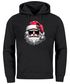 Hoodie Herren Weihnachten Motiv Santa Claus Cool Ugly XMAS Sweater Kapuzenpulli Geschenk Männer Moonworks®preview