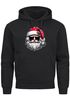 Hoodie Herren Weihnachten Motiv Santa Claus Cool Ugly XMAS Sweater Kapuzenpulli Geschenk Männer Moonworks®preview