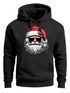 Hoodie Herren Weihnachten Motiv Santa Claus Cool Ugly XMAS Sweater Kapuzenpulli Geschenk Männer Moonworks®preview