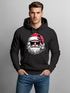 Hoodie Herren Weihnachten Motiv Santa Claus Cool Ugly XMAS Sweater Kapuzenpulli Geschenk Männer Moonworks®preview