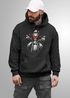 Hoodie Herren Weihnachten Print Aufdruck Santa Biker Motorrad Aufdruck Print Männer Fashion Streetstyle Neverless®preview