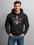 Hoodie Herren Weihnachten Print Aufdruck Santa Biker Motorrad Aufdruck Print Männer Fashion Streetstyle Neverless®preview