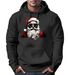 Hoodie Herren Weihnachten Weihnachtsmann Motiv Santa Claus Cool Ugly XMAS Sweater Kapuzenpulli Geschenk Männer Moonworks®preview