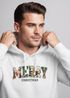Hoodie Herren Weihnachtspulli Aufdruck Merry Christmas XMAS Kapuzen-Pullover Männer Fashion Streetstyle Neverless®preview